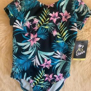 Girls one piece swimsuit